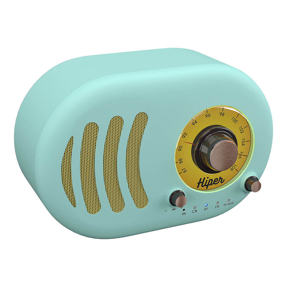 

Акустика портативная HIPER Retro S H-OT4, 5Вт, FM, microSD, Bluetooth, голубой, Retro S H-OT4