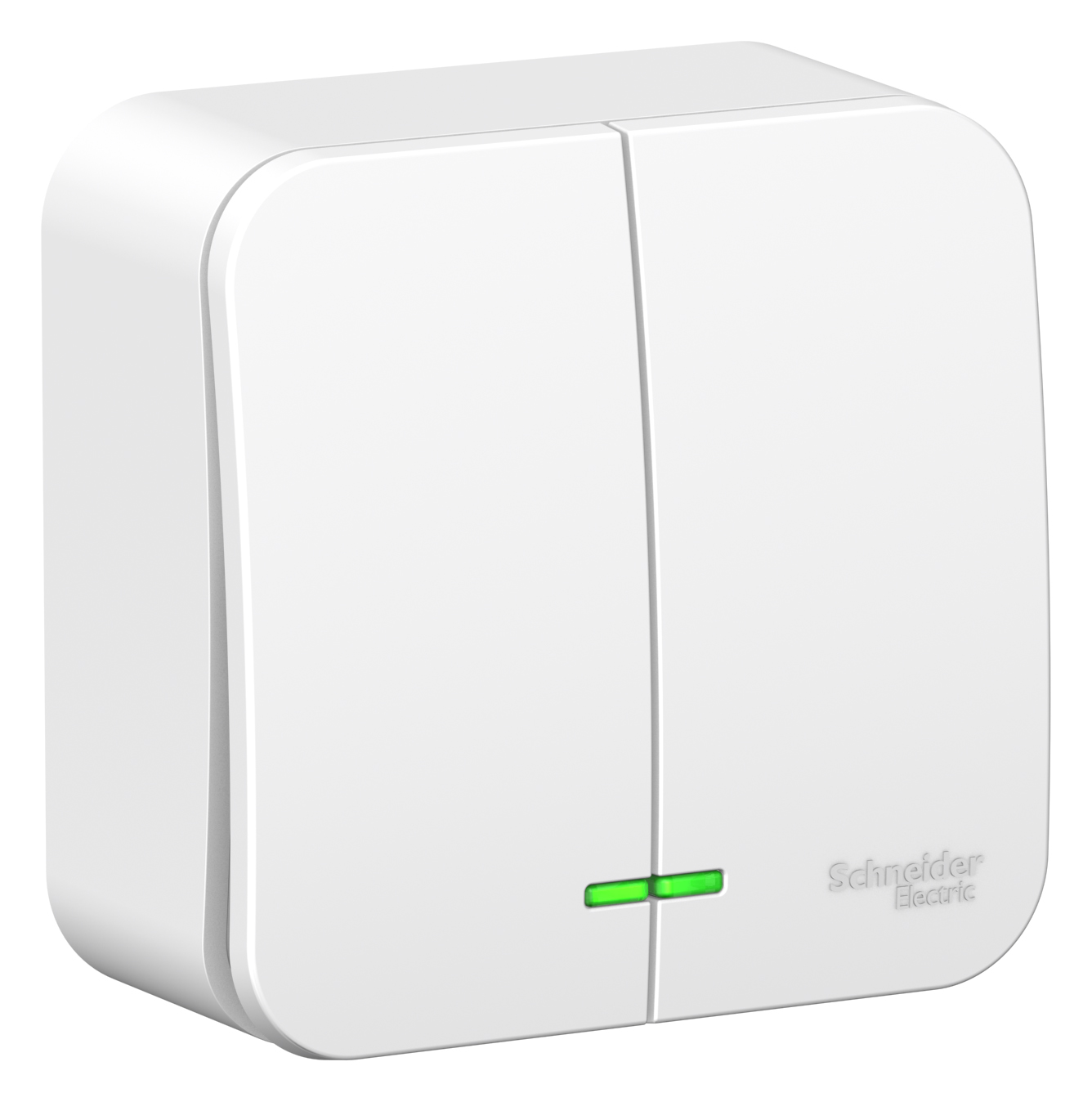 

Выключатель Schneider Electric BLANCA, 2кл., индикатор/подсветка, открытый монтаж, в сборе, белый (BLNVA065121)