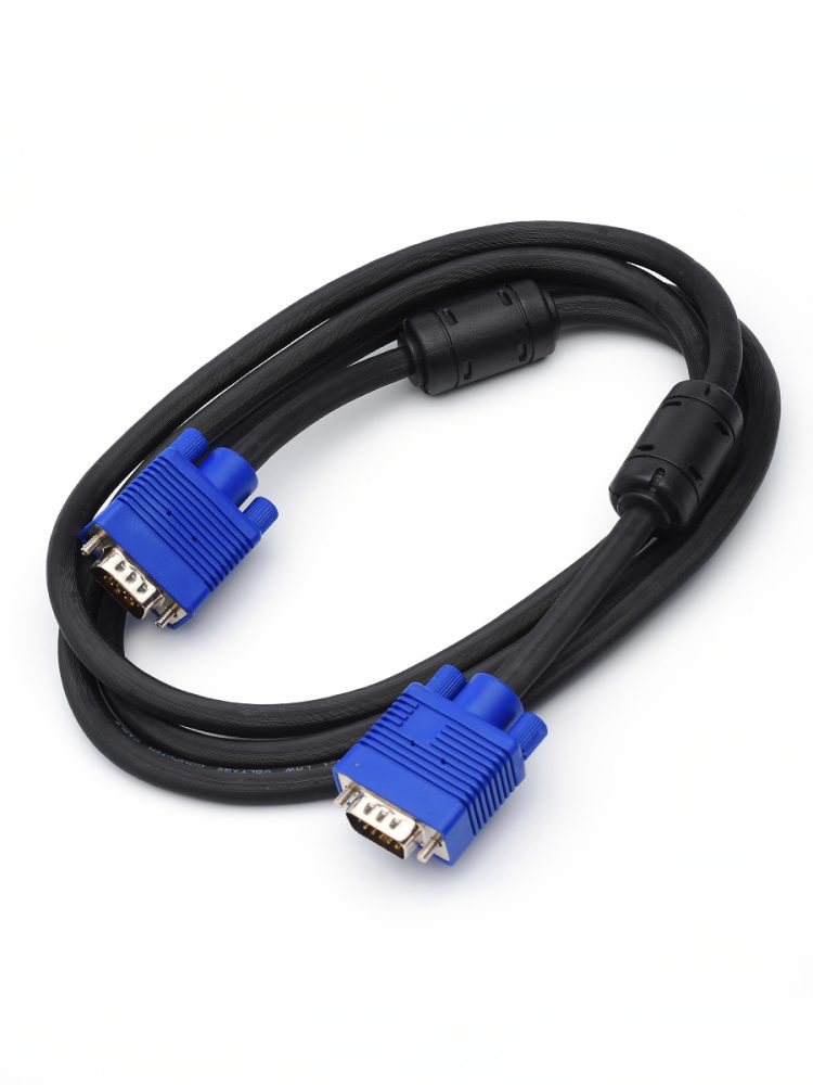 

Кабель VGA(15M)-VGA(15M), ферритовый фильтр, 1.8м, черный Atcom AT5261 (AT5261), AT5261