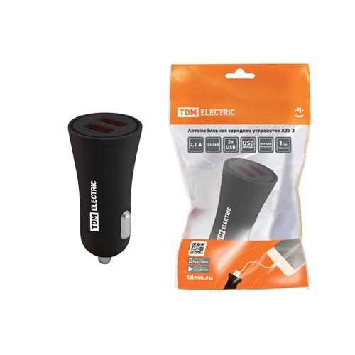 

Автомобильное зарядное устройство TDM SQ1810-0202, 2USB, 2.1A, черный (SQ1810-0202), SQ1810-0202
