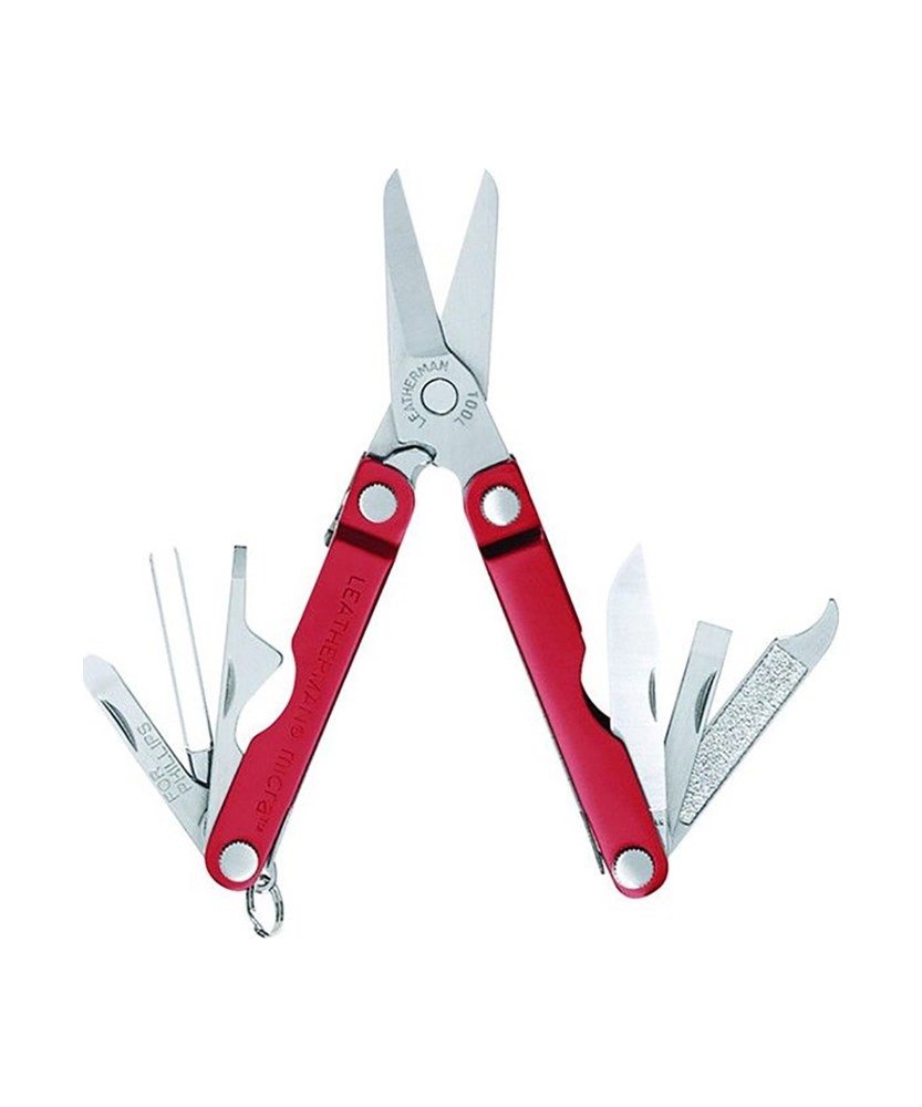 Мультитул ножницы 10 в 1, красный, LEATHERMAN MICRA (64330181N)