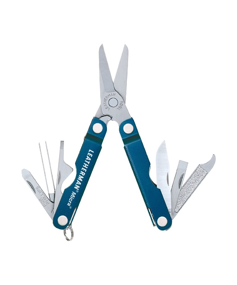 Мультитул ножницы 10 в 1, голубой, LEATHERMAN MICRA (64340181N)