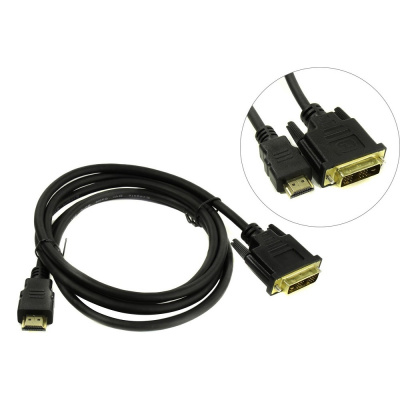 

Кабель HDMI(19M)-DVI(19M), 1.8 м, черный Exegate (EX284893RUS)