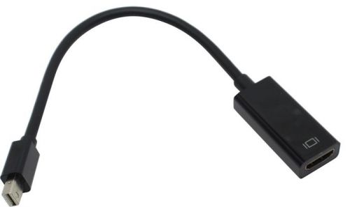 

Кабель miniDisplayPort(20M)-HDMI(19F), 15 см, черный Exegate EX-mDPM-HDMIF-0.15 (EX284922RUS), EX-mDPM-HDMIF-0.15