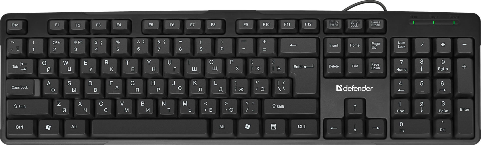 Клавиатура Defender Next HB-440, USB, черный
