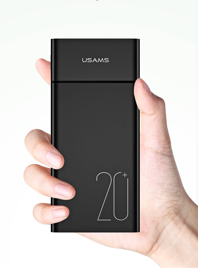 Портативный аккумулятор (Powerbank) USAMS US-CD75 PB14, 20 А·ч, черный,  851818 купить в Уфе в интернет-магазине e2e4