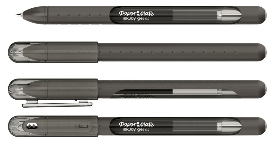 Ручка гелевая Paper Mate INKJOY 600 GEL 2022529, черный, пластик, колпачок, блистер (2022529)