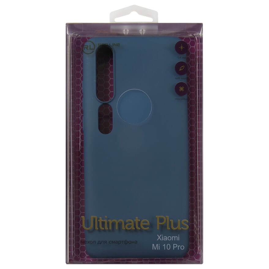 

Чехол-накладка Red Line Ultimate plus для смартфона Samsung Xiaomi Mi 10 Pro, силикон, синий (УТ000023390)