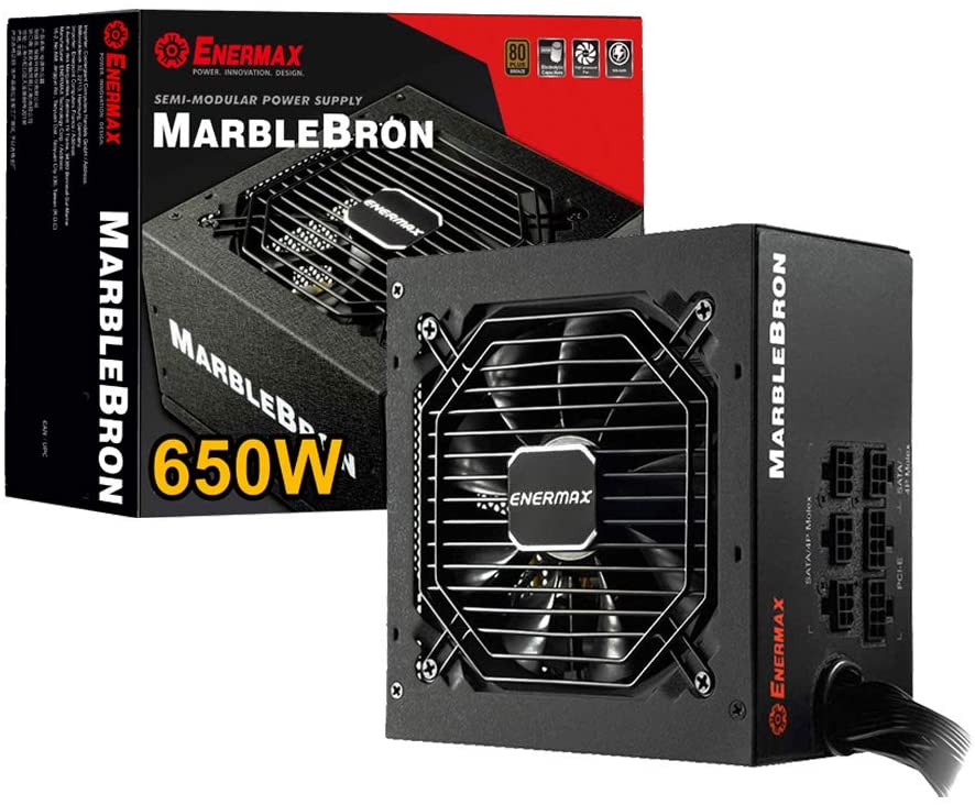 

Блок питания 650Вт ATX Enermax MARBLEBRON 82+ MODULAR RTL, 120 мм, 80 Plus Bronze (EMB650AWT), MARBLEBRON 82+ MODULAR RTL