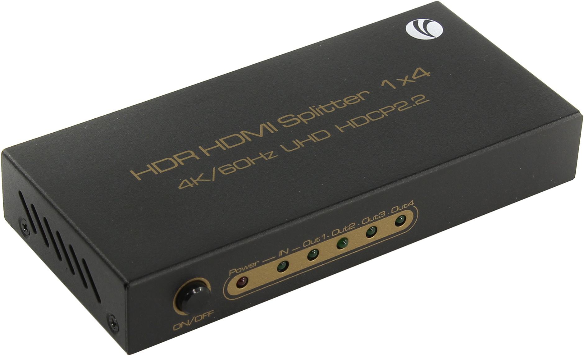 Разветвитель HDMI(19F)-4xHDMI(19F) v2.0, VCOM DD424