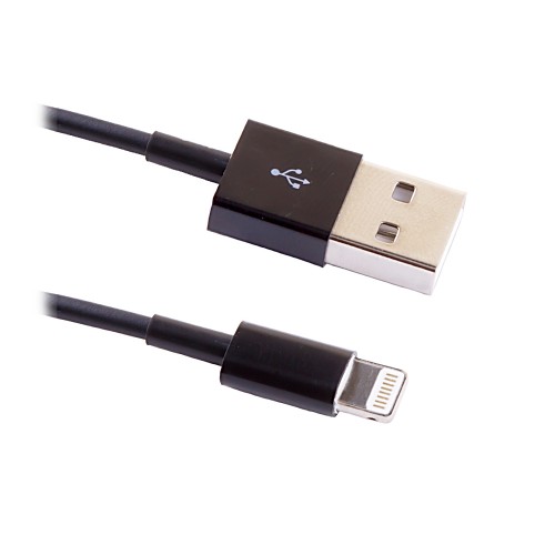 

Кабель USB 2.0(Am)-Lightning 8-pin(m), 1м, черный BLAST BMC-210 (40001), BMC-210