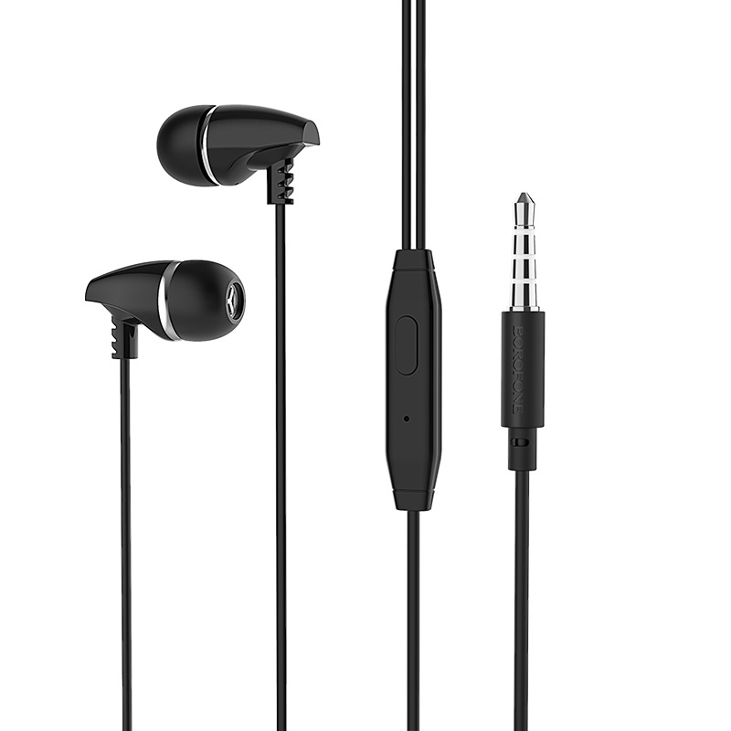 

Проводные наушники Borofone BM25, jack 3.5 мм, черный (6931474700384), BM25