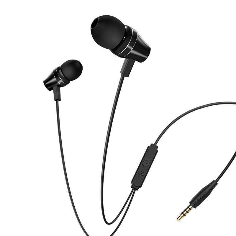 

Проводные наушники Borofone BM38 Bright sound, Jack 3.5mm, черный (6931474714749), BM38 Bright sound
