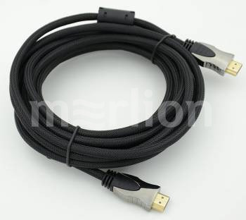 

Кабель HDMI(19M)-HDMI(19M), ферритовый фильтр, 5 м, черный (794221), 0