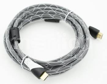 

Кабель HDMI(19M)-HDMI(19M) v1.4, ферритовый фильтр, 5м, серый (794334), 0