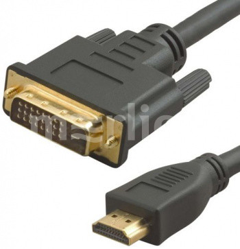 Кабель HDMI(19M)-DVI-D(M), 15 м, черный Lazco WH-141 (WH-141(15M))