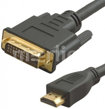 

Кабель HDMI(19M)-DVI-D(M), 20 м, черный Lazco WH-141 (WH-141(20M)), WH-141