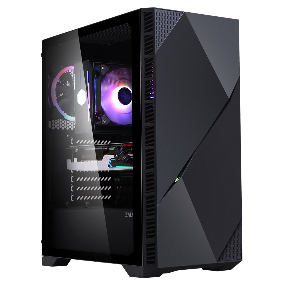 Корпус Zalman Z3 ICEBERG, Midi-Tower, без БП, черный