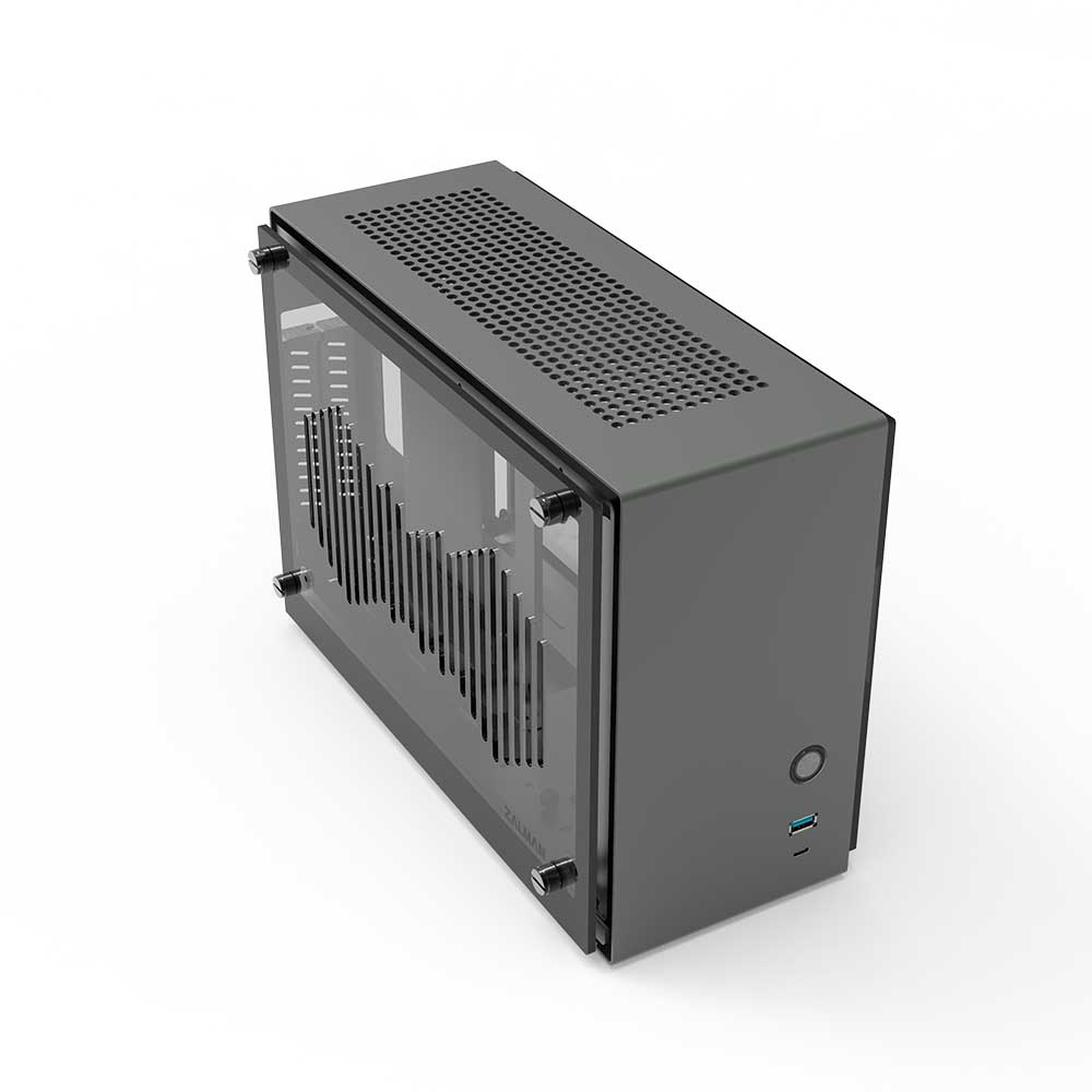 Корпус Zalman M2 MINI, Micro-Tower, без БП, серый
