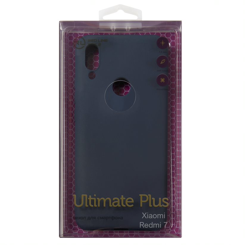 

Чехол-накладка Red Line Ultimate plus для смартфона Xiaomi Redmi 7, синий (УТ000023392)