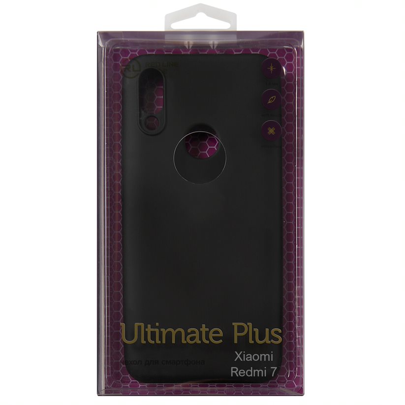 Чехол-накладка Red Line Ultimate plus для смартфона Xiaomi Redmi 7, черный (УТ000023393) - фото 1