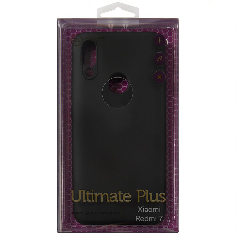 

Чехол-накладка Red Line Ultimate plus для смартфона Xiaomi Redmi 7, черный (УТ000023393)
