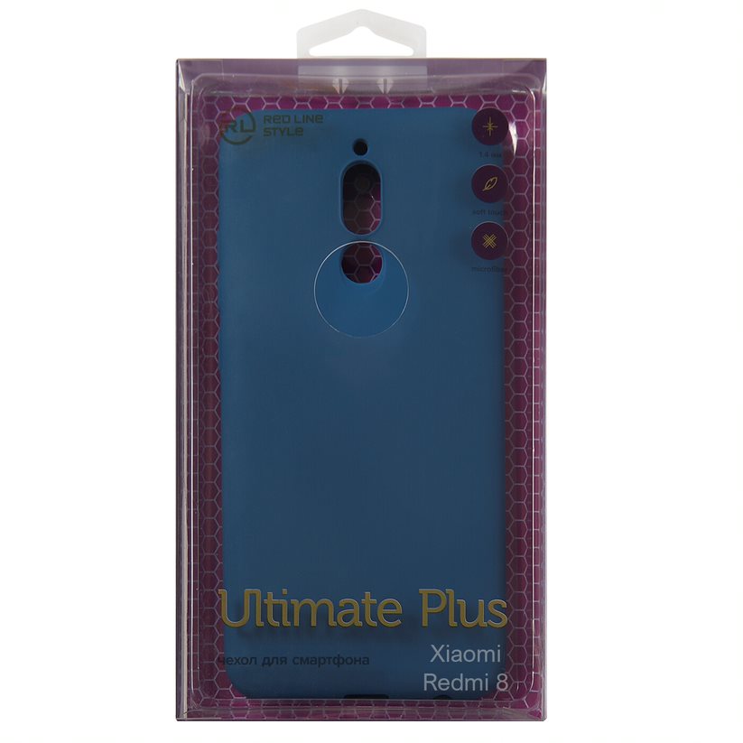 Чехол-накладка Red Line Ultimate plus для смартфона Xiaomi Redmi 8, синий (УТ000023396) - фото 1