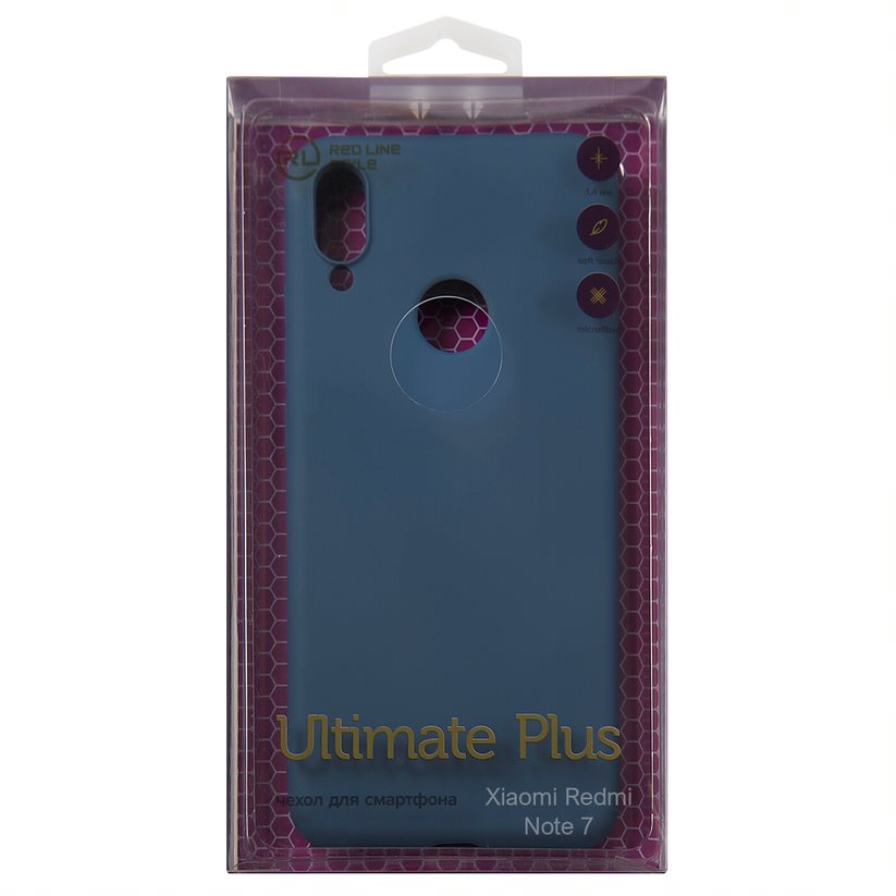 

Чехол-накладка Red Line Ultimate plus для смартфона Xiaomi Redmi Note 7, синий (УТ000023402)