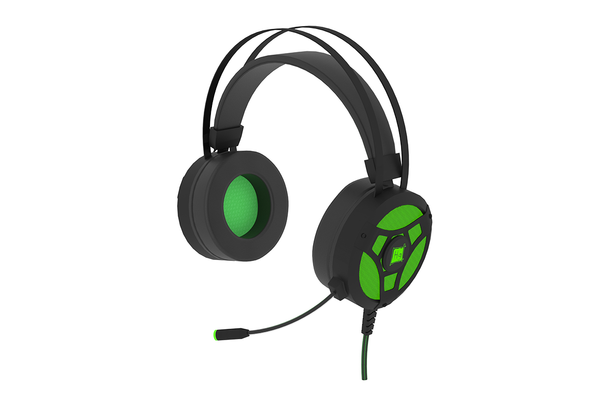 

Проводная гарнитура HARPER Gaming Hellfire GHS-X10, 2xJack 3.5mm/USB, черный/зеленый, Gaming Hellfire GHS-X10
