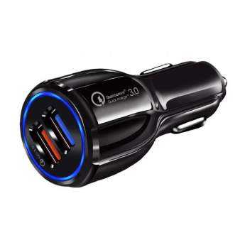 

Автомобильное зарядное устройство Orient Car QC-12V2B, 2USB, 3A, QC, черный, QC-12V2B