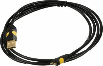 

Кабель Micro USB 2.0(Bm)-USB 2.0(Am), 2A, 1.5м, черный/желтый Smooth connector (326756), 0