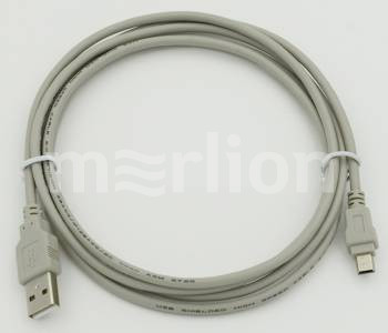 Кабель USB 2.0(Am)-Mini USB 2.0(Bm), 1.8 м, серый