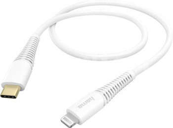 

Кабель Type-c-Lightning 8-pin(m), 3A, 1.5м, белый Hama (00183309)