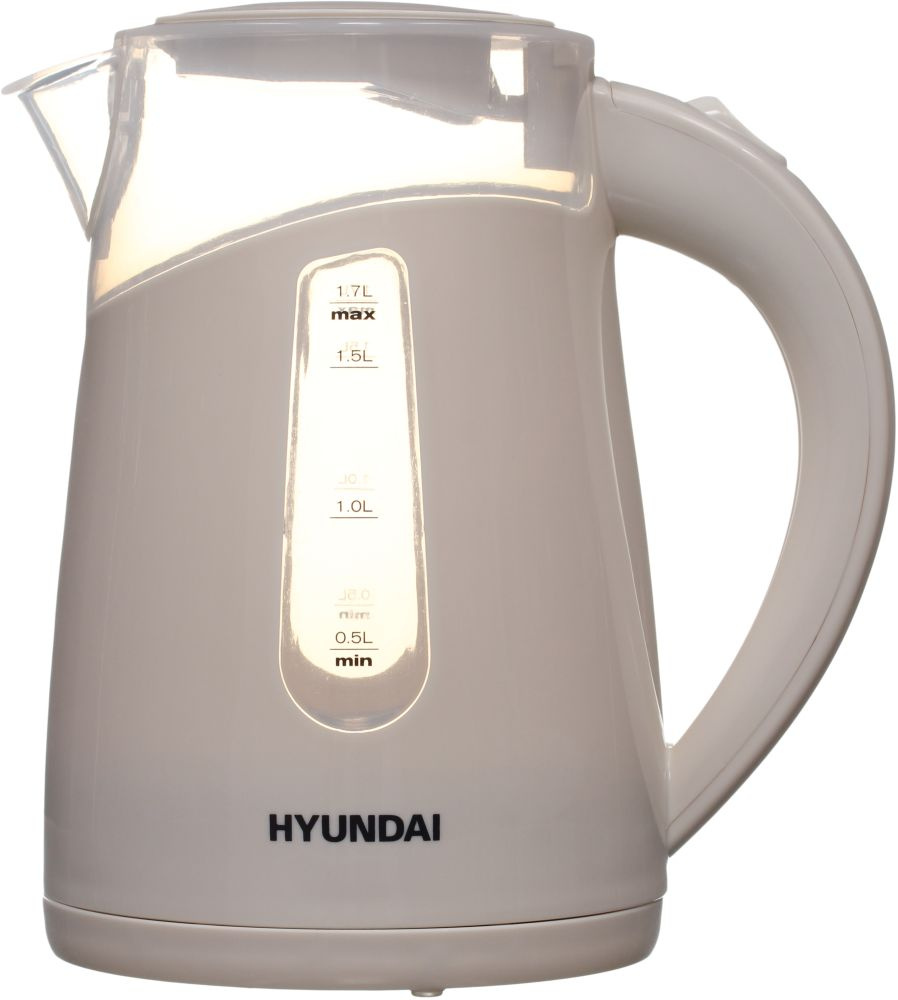 

Чайник электрический Hyundai HYK P2030 1.7л. 2.2 кВт, пластик, кремовый (1187748), P2030