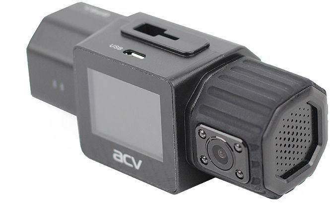 Видеорегистратор ACV GQ915, 2 камеры, 1920x1080 30 к/с, 155°, G-сенсор, microSDHC