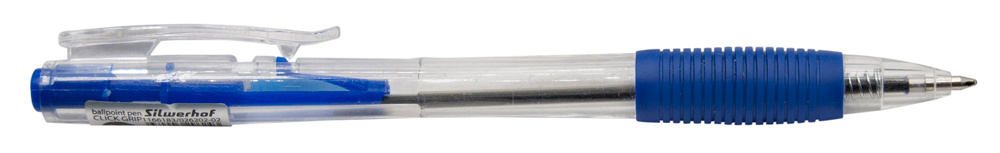 

Ручка шариковая автомат Silwerhof CLICK GRIP, синий, картонная коробка (026202-02), CLICK GRIP