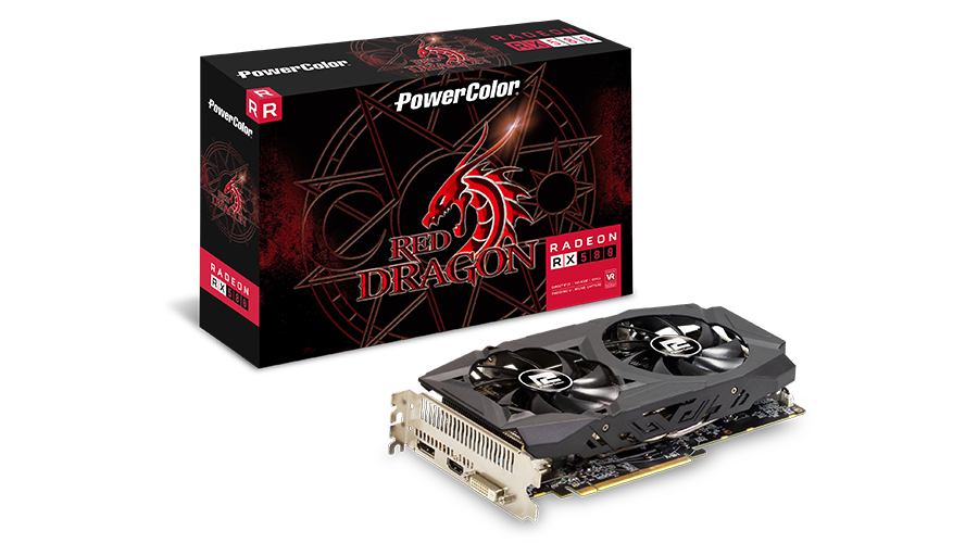 Видеокарта PowerColor AMD Radeon RX 580 Red Dragon, 8Gb DDR5