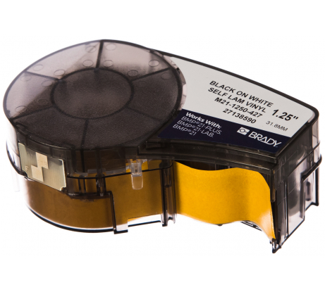 

Картридж с лентой BRADY M21-1250-427, 38.1ммx4.87м, черный на белом, оригинальная (brd110929), M21-1250-427