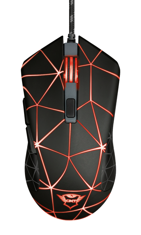 

Мышь проводная Trust GXT 133 Locx, 4000dpi, оптическая светодиодная, USB, черный (22988), GXT 133 Locx