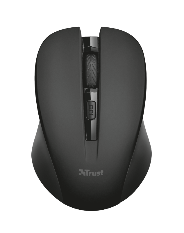 

Мышь беспроводная Trust Mydo, 1800dpi, оптическая светодиодная, Wireless, USB, черный (21869), Mydo