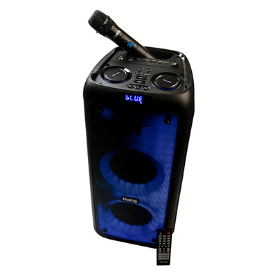 Акустика Dialog f, 45 Вт, FM, USB, SD, microSD, Bluetooth, подсветка, черный