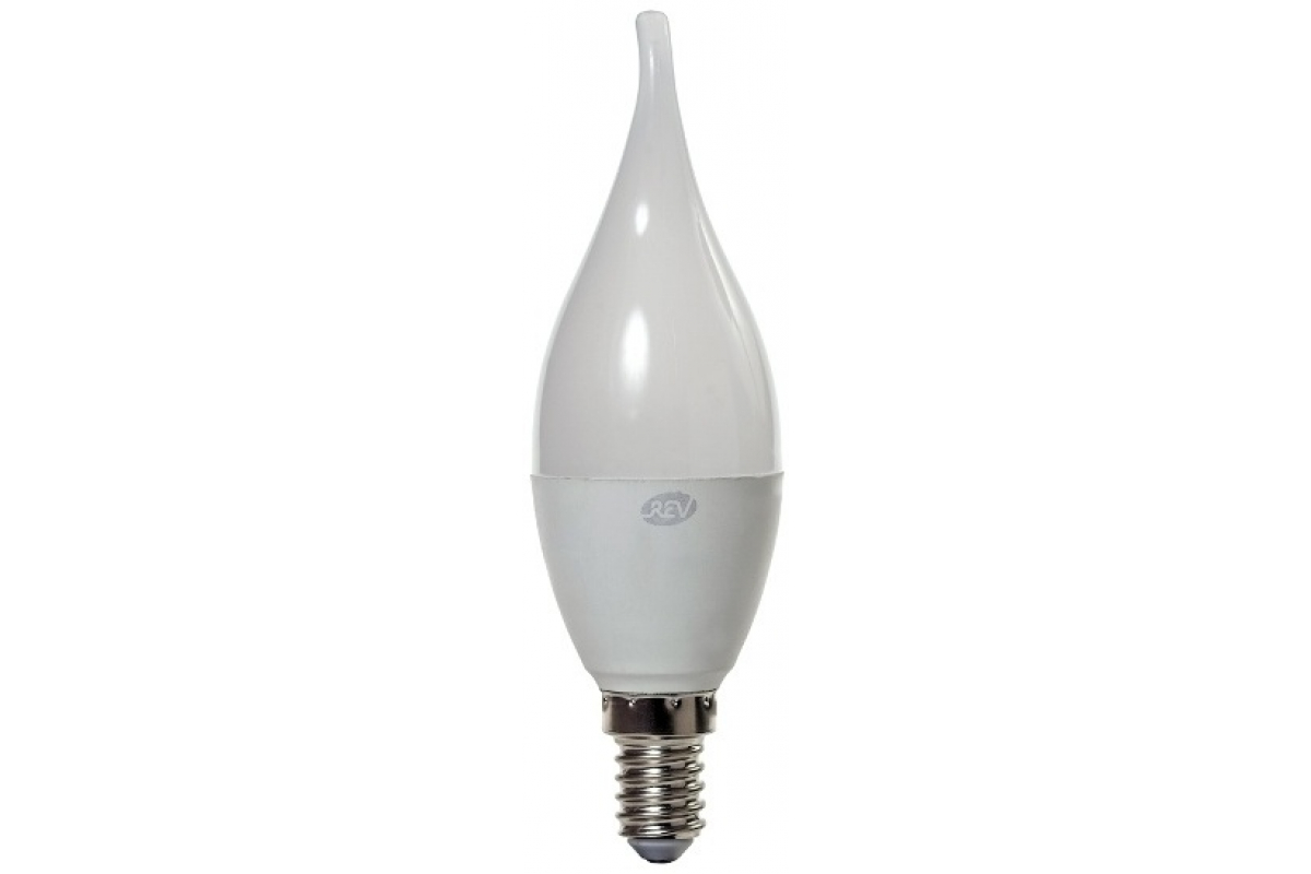 Лампа светодиодная E14 свеча на ветру/FC37, 7Вт, 2700K / теплый свет, 600лм, REV (32351 8) - фото 1