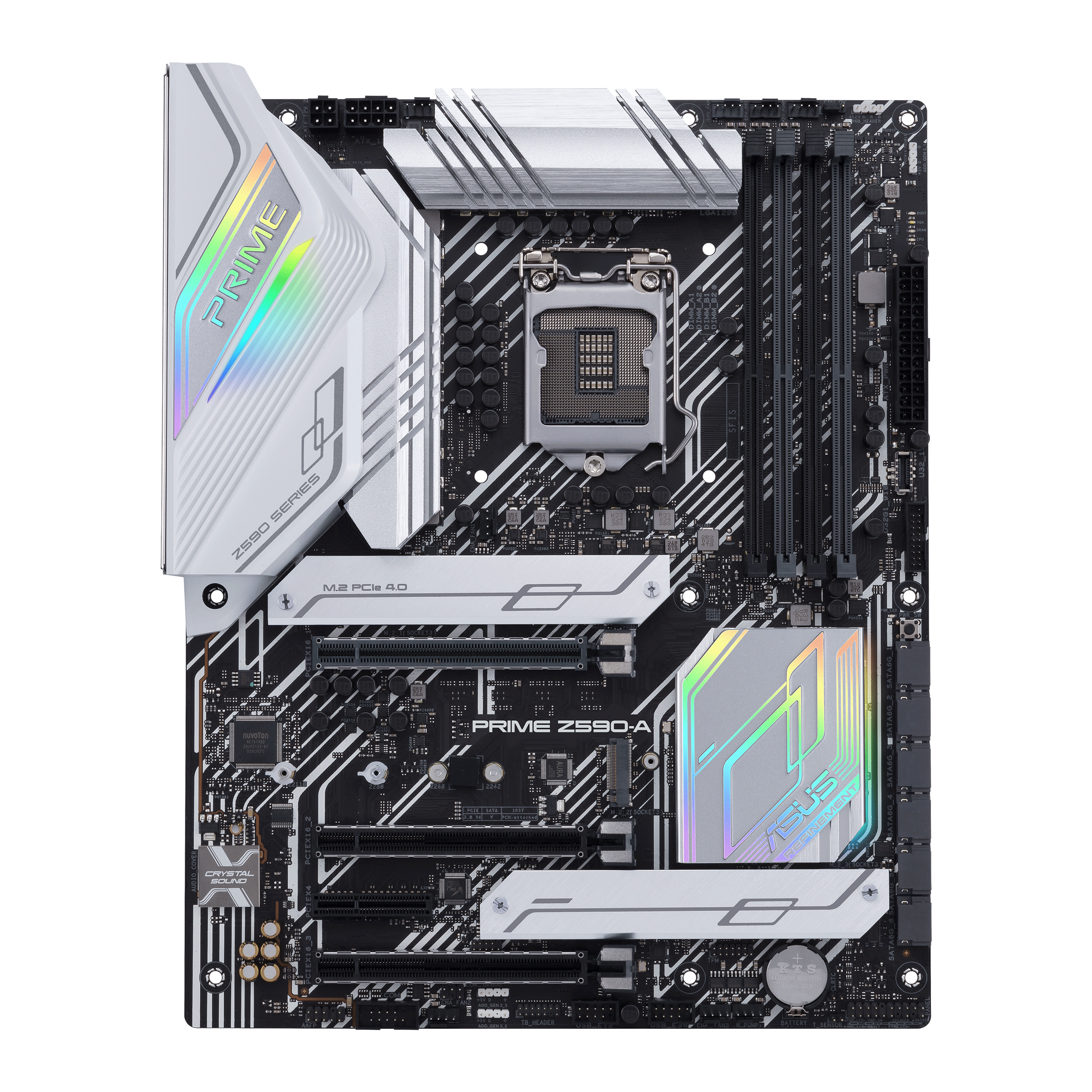 

Материнская плата ASUS PRIME Z590-A, Socket1200, Intel Z590, 4xDDR4, 3PCI-Ex16, 6SATA3, 7.1-ch, 2.5GLAN, 5 USB 3.2, 3 USB Type-C, HDMI, DP, ATX, Retail, PRIME Z590-A