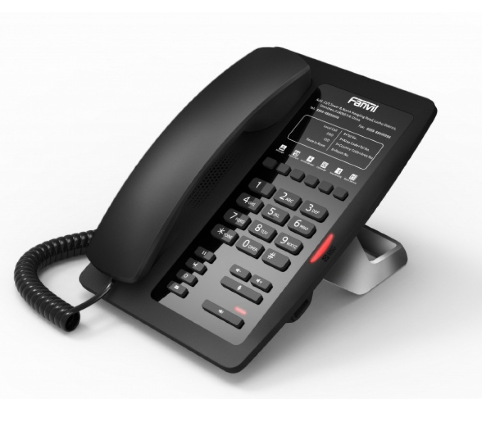 

VoIP-телефон Fanvil FH3PPSU H3 , 2 SIP-аккаунта, PoE, черный, без БП, FH3PPSU H3