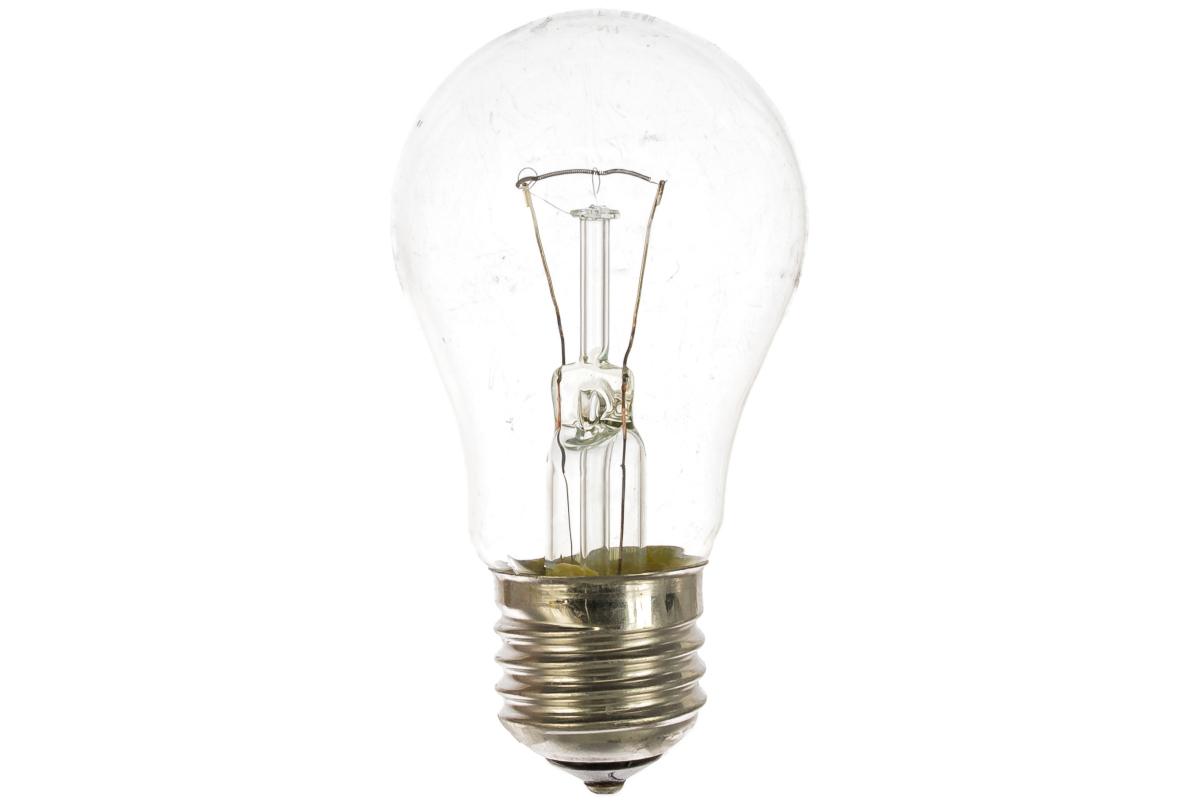 Лампа накаливания E27 груша/A60, 75Вт, 2700K / теплый свет, 900лм, ОНЛАЙТ OI-A-75-230-E27-CL (71663)