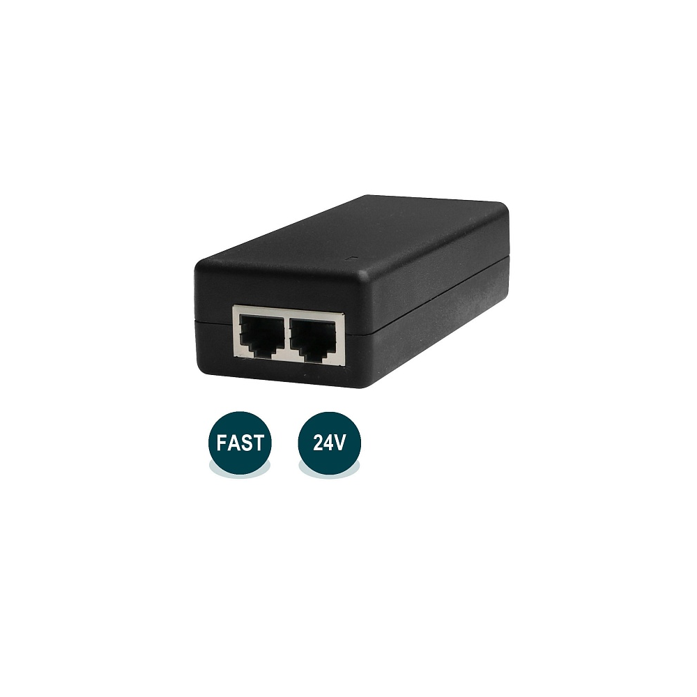 

PoE-инжектор Wi-Tek WI-POE31-24V, passive PoE, до 100, 100 Мбит/с, WI-POE31-24V