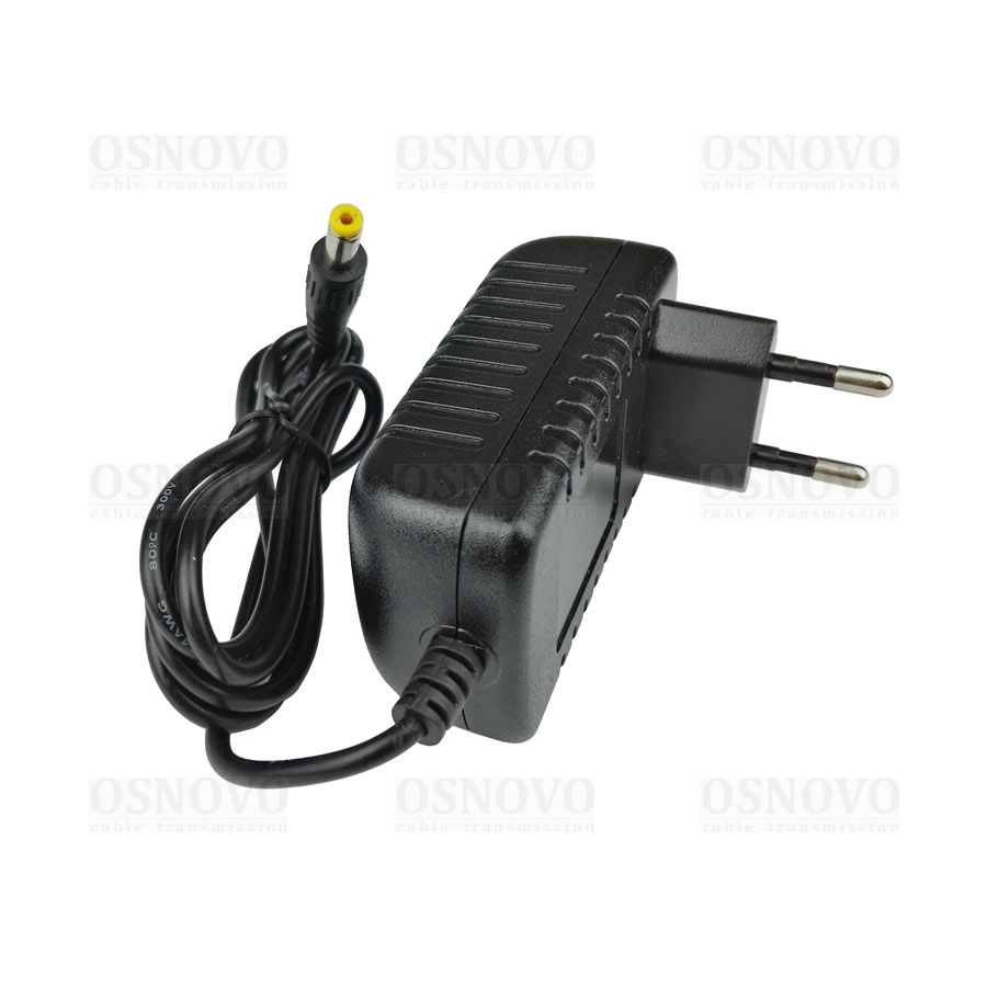 

Блок питания Osnovo PS-24024, 24V, 1A (24W), штекер 2.1x5.5mm, черный, PS-24024