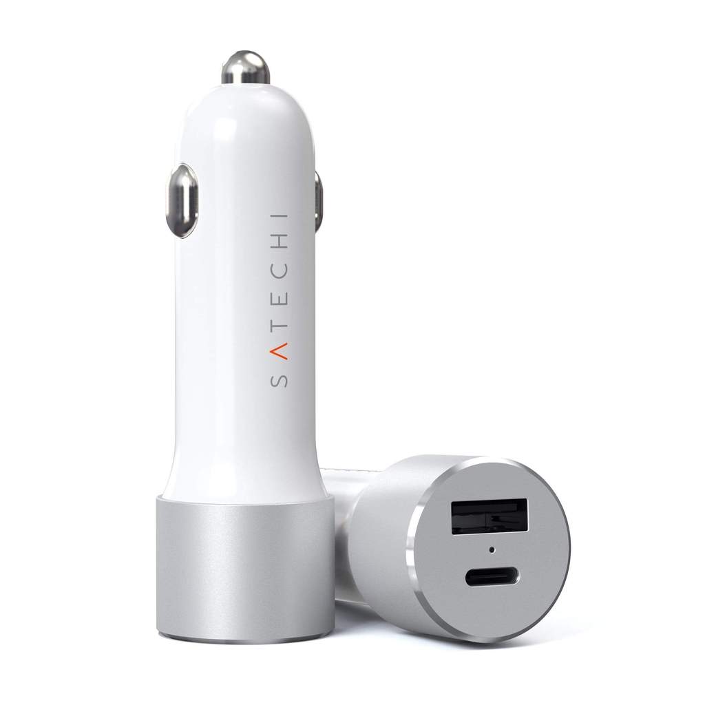 

Автомобильное зарядное устройство Satechi 72W Type-C PD Car Charger ST-TCPDCCS, USB, 1xUSB Type C, 3А, QC, PD, серебристый (ST-TCPDCCS), ST-TCPDCCS