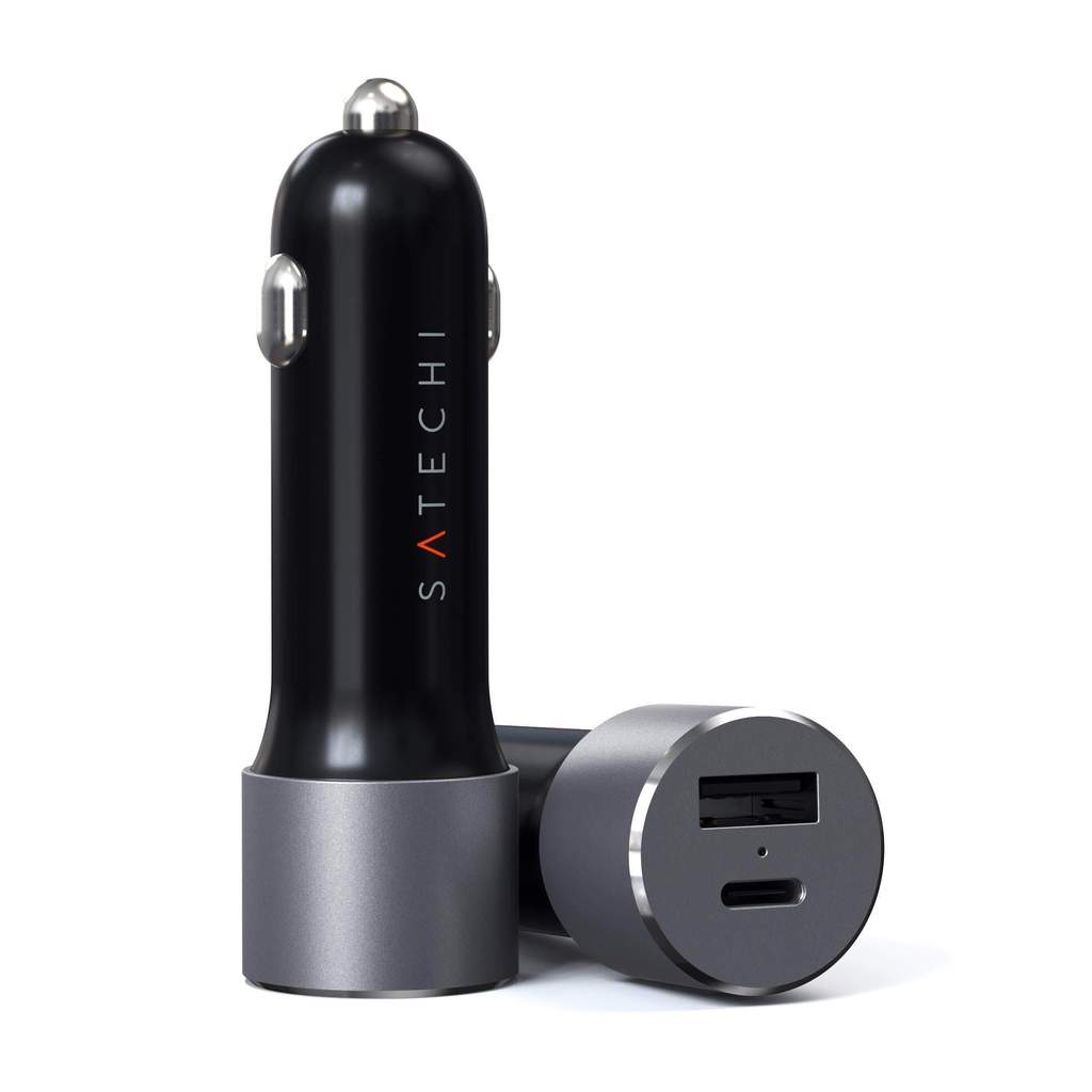 Автомобильное зарядное устройство Satechi 72W Type-C PD Car Charger ST-TCPDCCM, USB, 1xUSB Type C, 3А, QC, PD, черный (ST-TCPDCCM)