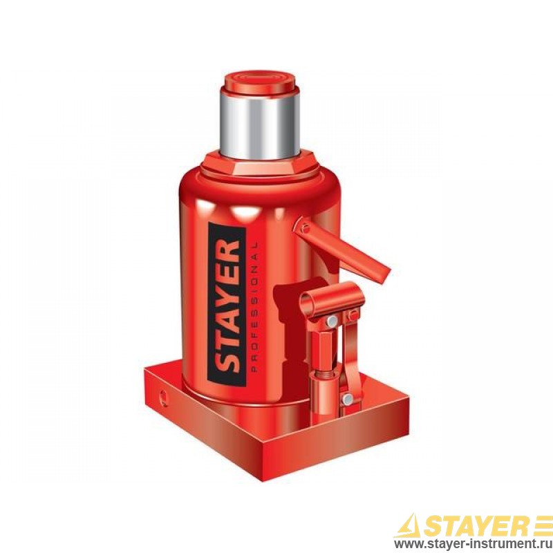 Домкрат STAYER 43160-25_z01, 25 т, 24 см-37.5 см